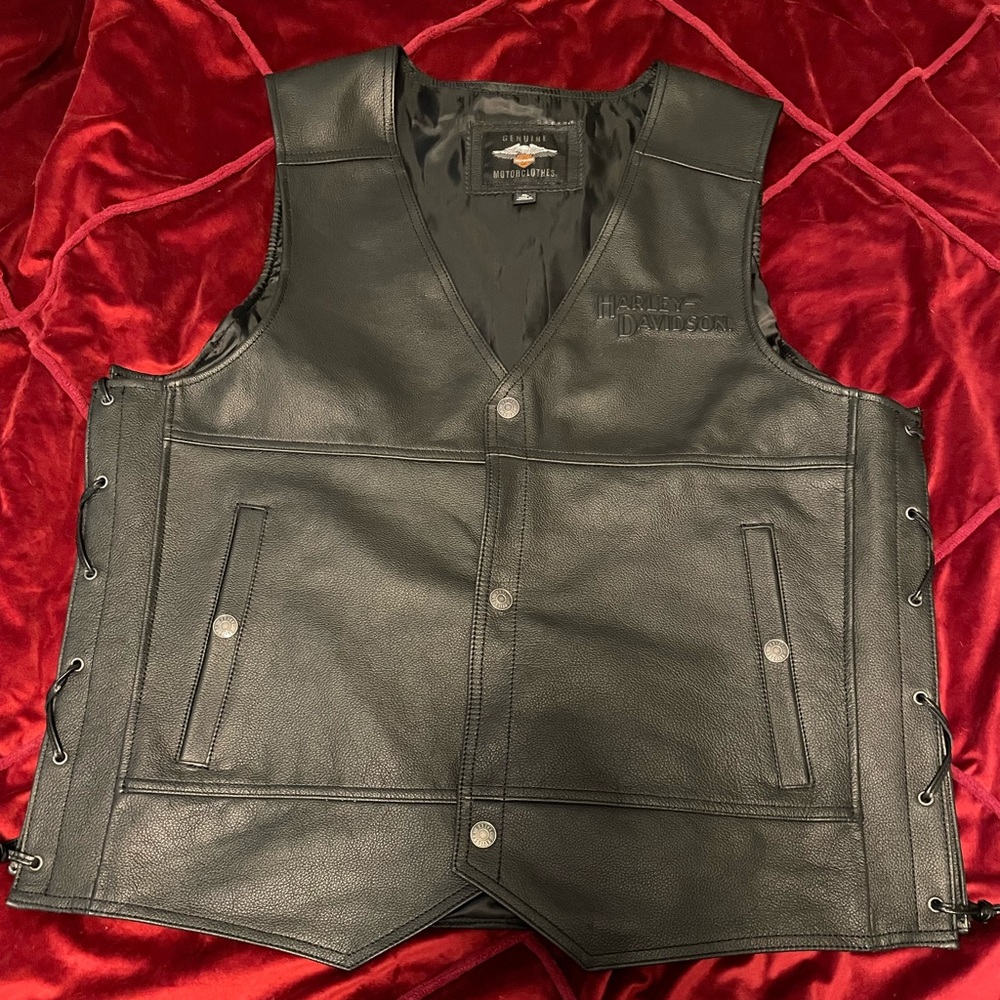 Brand New Harley Davidson Leather Vest